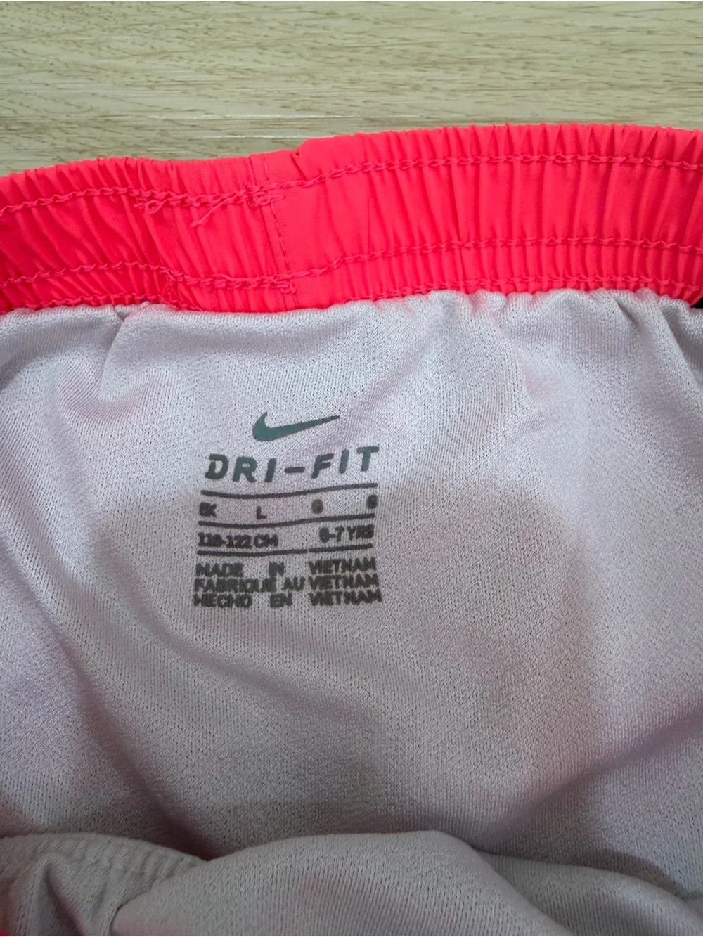 Nike Kids Lightweight Athletic Dri-Fit Hot Pink Running Shorts. Size YL